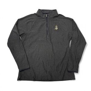 Peter‎ Millar Raglan Sleeve Perth Performance 1/4 Quarter Zip Womens Large Gray